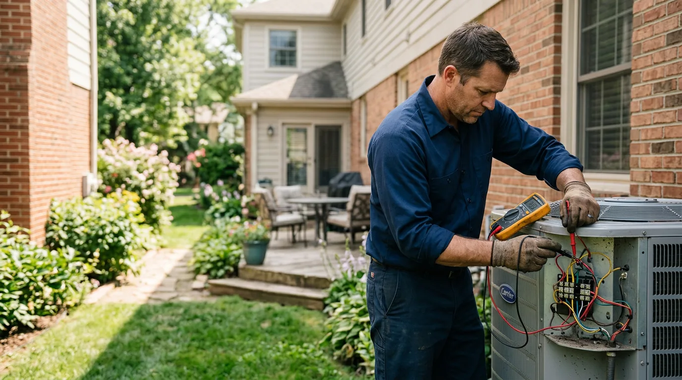 HVAC technician working near Washburn, TN